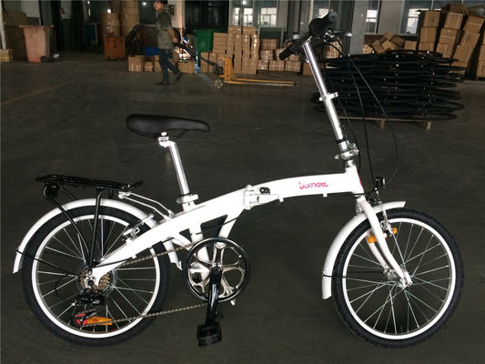 Lightweight 20 Inch Adult Unisex Folding Bicycle with 7 Speed Aluminium Lasco Wheelset