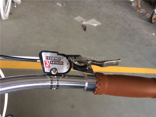 Lady Road Bike Inner 3 Speed Chrome Frame City Bicycle with Steel Fork Material 11KGS