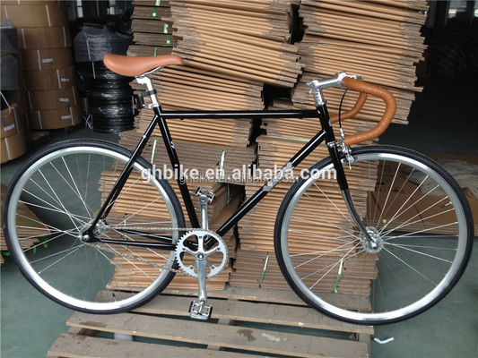 700C Single Speed Fixed Gear Bike with R Caliper Brake Vintage Drop Bar Fixie Bicycle