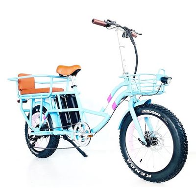 20&quot; 48V 1000W Dual Batteries 34AH Lithium Battery 50KM/H Rear Hub Motor Snow Electric Bike
