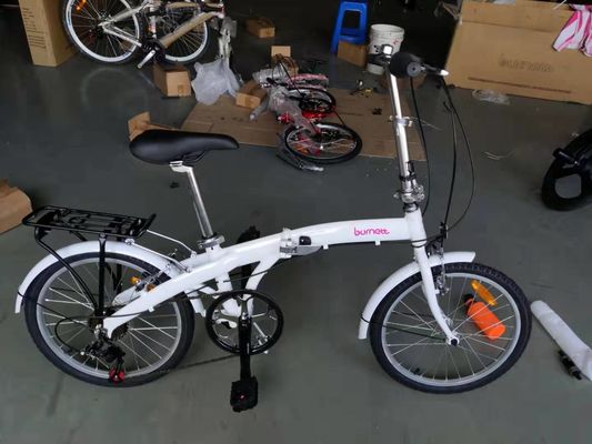 Double V Brake System Aluminum Alloy Folding Bike Frame for 20 Inch Foldable Bicycle