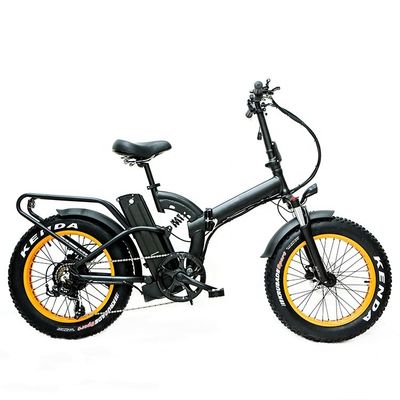 52V 20&quot; 1000W 14AH Lithium Battery 50KM/H 4.0 Big Fat Snow Tire OEM Customized Adult Folding Electric Full Suspension Bike