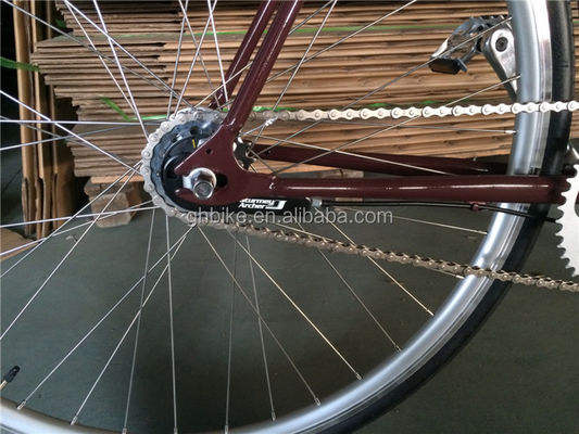 Retro Fixed Gear Bike Bicycle with Front Carrier Inner 3 Speed Road Bike To Be Ordered