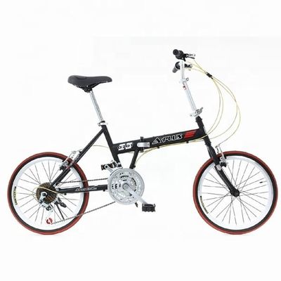 Double V Brake 20&quot; Hi-Ten Steel Frame Folding Bicycle Chinese with Shimano 7 Speeds