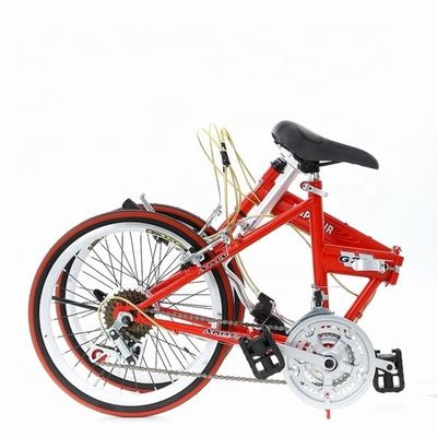 Double V Brake 20&quot; Hi-Ten Steel Frame Folding Bicycle Chinese with Shimano 7 Speeds