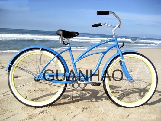 CE and ISO 9001 Accredited Steel Fork Beach Cruiser Bike with Gloss Weight of 19kg