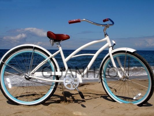 CE and ISO 9001 Accredited Steel Fork Beach Cruiser Bike with Gloss Weight of 19kg