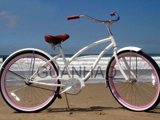 CE and ISO 9001 Accredited Steel Fork Beach Cruiser Bike with Gloss Weight of 19kg