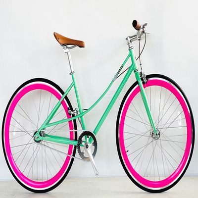 Ride in Style Men's Vintage Single Speed Bicycle with Steel Fork and Kenda 700C Tires