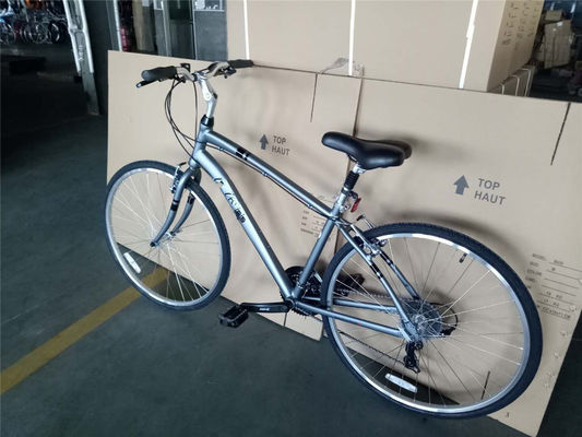 Customize Aluminum Frame 21S Women's Urban Bike Fitness Bikes Hybrid Bicycle for Adult