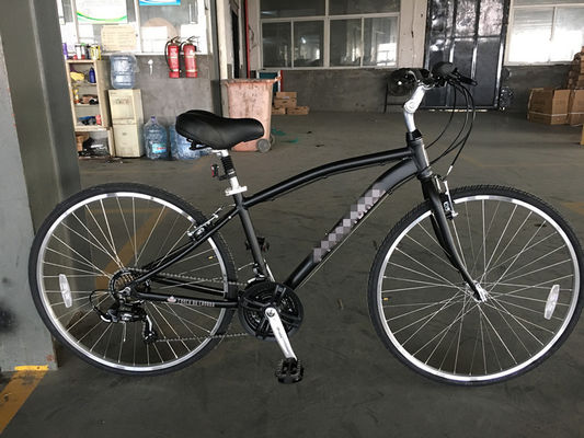 Customize Aluminum Frame 21S Women's Urban Bike Fitness Bikes Hybrid Bicycle for Adult