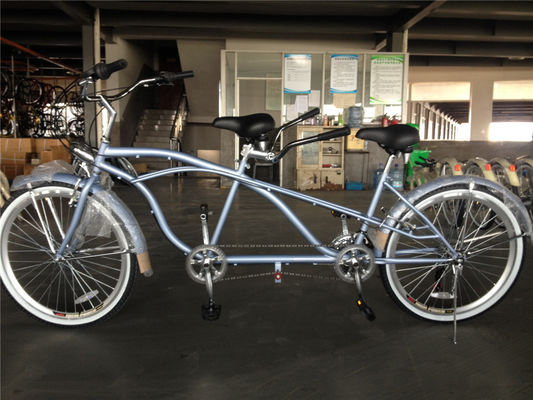 OEM 26 Inch Adults Tandem Beach Cruiser Bike with 1.8m Length and 300kg Load Capacity