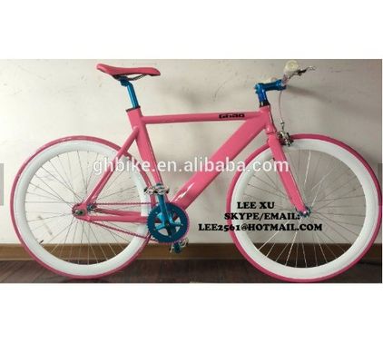 Lightweight Aluminium Fixed Gear Bike 2020 Pink 700C for Easy and Fun Riding