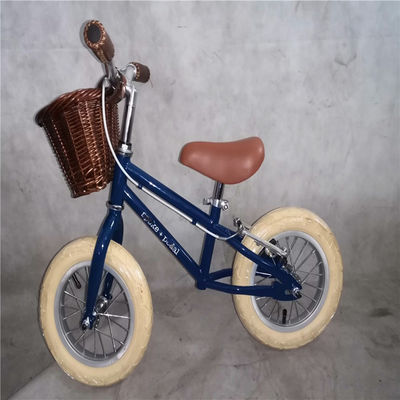 Steel Fork and Frame Balance Bike for Children 3-5 Years Old Blue Color 12 Inch