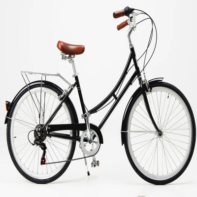 Single Speed Bicycle Classic City Cruiser Bike Women Step Through Lady Bikes 1.8m Long