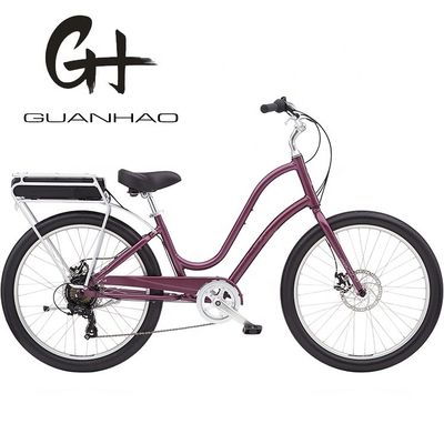 Power Supply Lithium Battery 48V 14AH Electric Beach Cruiser Bicycle for Women Adults