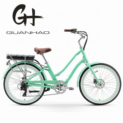 Power Supply Lithium Battery 48V 14AH Electric Beach Cruiser Bicycle for Women Adults