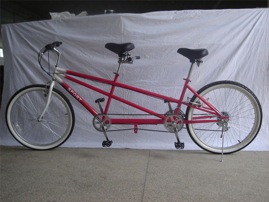 Hard Frame Tandem Bicycle 26 Inch Touring and Leisure Adult Cruiser Double Seats Bike