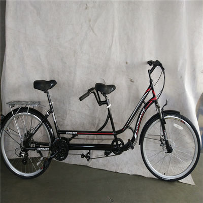 Hard Frame Tandem Bicycle 26 Inch Touring and Leisure Adult Cruiser Double Seats Bike