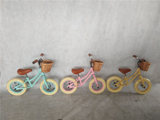12&quot; Kids' Balance Bike with Front Basket No Pedal 18 Months to 4 Years of Development