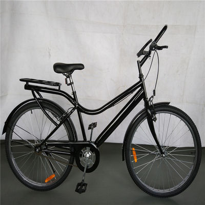 1.7m Length Black Color Single Speed Step Through Hybrid Bike 17kg Gross Weight