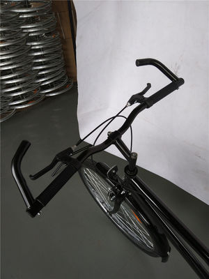 1.7m Length Black Color Single Speed Step Through Hybrid Bike 17kg Gross Weight