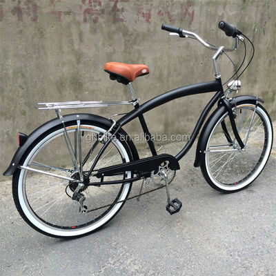 Comfortable and Durable Men's 6 Speed Beach Cruiser Bicycle with 170MM Crankset