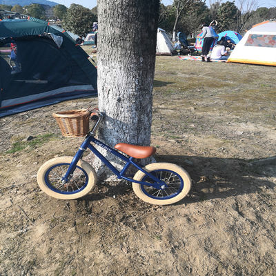 2022 Style Kids Walking Bike for Baby with Front Wicker Basket and Wanda 12 Inch Tires