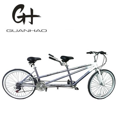 26inch Aluminium Rim Tandem Bike with 21KG Steel Mountain Frame and Shimano 18 Speeds