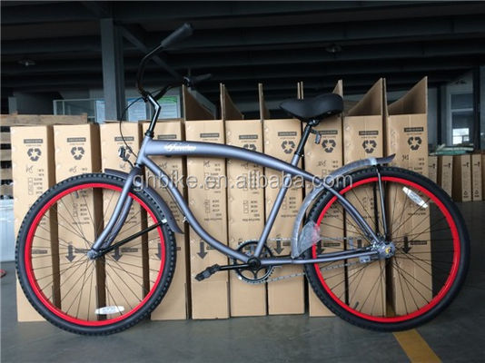 City Bicycle Gloss Weight 19kg Steel Fork Beach Cruiser Bike for Urban Riding