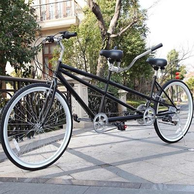 26inch Aluminium Rim Tandem Bike with 21KG Steel Mountain Frame and Shimano 18 Speeds