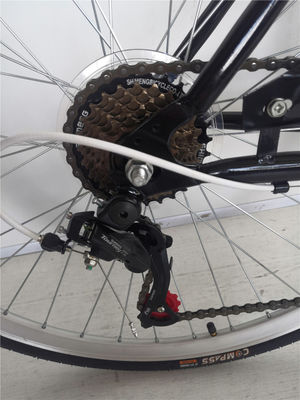 Front and rear wheel V brake 7 speed 26 inch bicycle custom adult womens city cruiser bike with hard frame