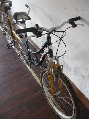 24inch Shimano 7 speeds OEM CE Steel tandem two people Bicycle with Fork Suspension
