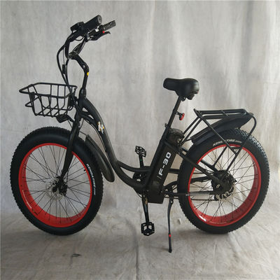 48V Voltage Adult Hybrid Electric Fat Tire Bike 2024 Step Thru Model 31 60 km Range