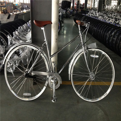 Customize Vintage Lady Bicycle Retro Women Bike Chrome Bikes with 3 Speed Gears
