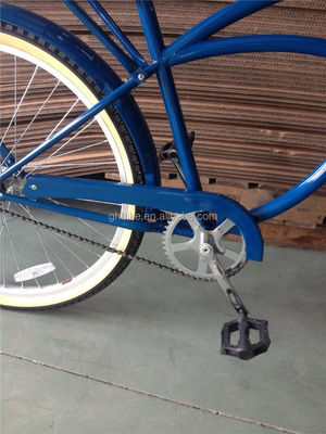 26 Inch Men's Beach Cruiser Bike with Rear Carrier and Single Speed Hard Frame Steel