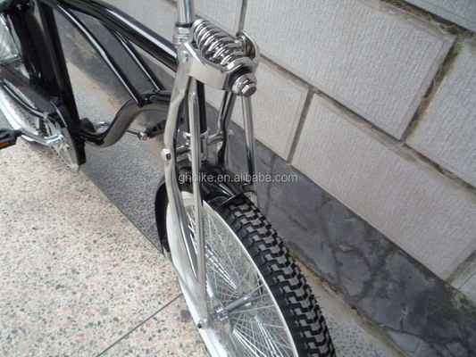 20 inch CE certified chrome painting lowrider beach cruiser bike with banana saddle
