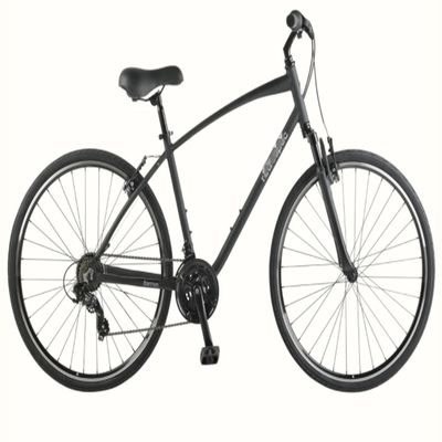 21 Speed Urban Fitness Bike Double V Brake Comfort Hybrid Bike with NO Fork Suspension