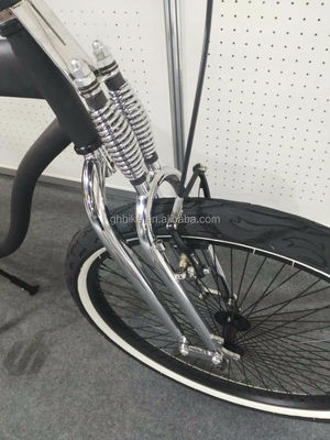 26 Inch Men's Single Speed Vintage Spring Fork Beach Cruiser for Flatland Competition