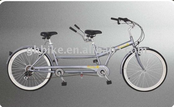 Shimano 7 Speed Tandem Bike 26&quot; Folding Tandem Bicycle with Steel Frame and Two Seats