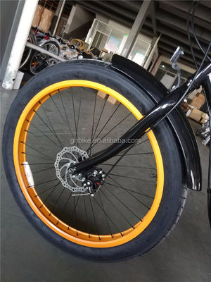 26 inch 3.0 tire fat tire men beach cruiser bike with Shimano 7 gear and disc brake