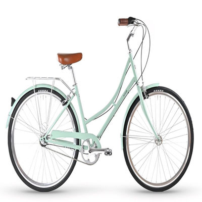 Double V Brake 6-7 Speed Vintage Retro Adult Ladies Comfort City Cruiser Women's Bikes with Front Basket