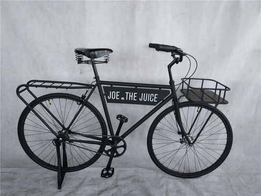 Promote Advertising 28 Inch Green Color Vintage Style Adults Men Retro Bike with Big Flag