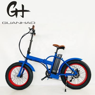 20&quot; 4.0 Snow Big Fat Tire Folding Electric Bike with 500W Motor and 14AH Lithium Battery
