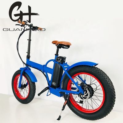 20&quot; 4.0 Snow Big Fat Tire Folding Electric Bike with 500W Motor and 14AH Lithium Battery