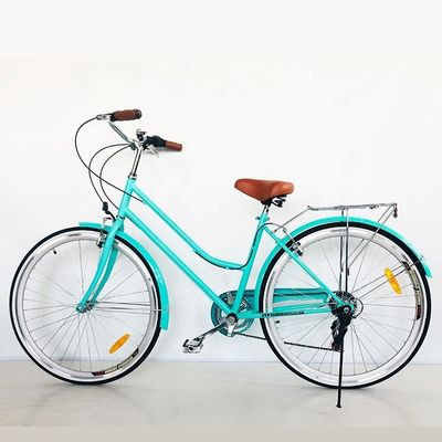 CPSC Colorful 700C CE Hi-Steel Lady City Bicycle with Aluminum Alloy Rim and 7 Speeds