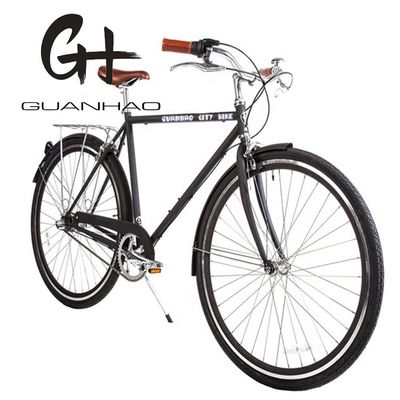 CE Hi-Ten Steel Frame Single Speed Street Holland Traditional Adult Men City Bicycle