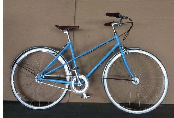 NO Suspension 3 Gear Silver Color Cromo Frame Vintage Ladies Bike Retro Women Lady Bicycle