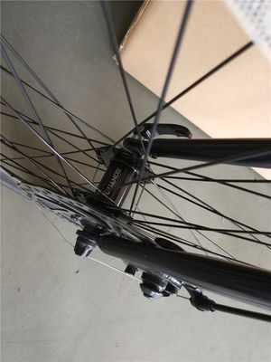 Shimano Gear Hard Frame Disc Brake OEM Chromoly 4130 Frame Mens Adult Hybrid City Cruiser Bicycle Road Bike