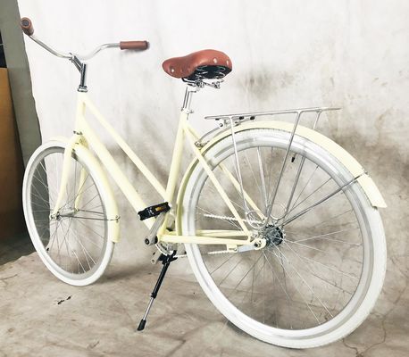 26&quot; Lady City Bike with Hi-Ten Steel Frame Coaster Brake Rear Rack and OEM/ODM Options